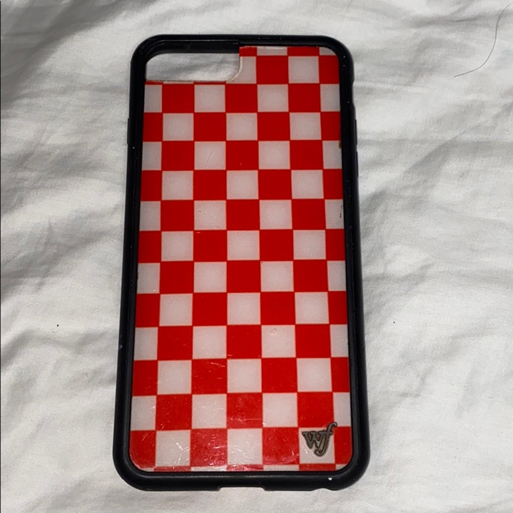 iphone 7+/8+ wildflower checkered phone case
